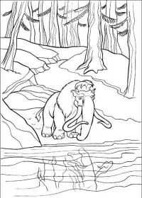 Fisă de colorat cu Ice age de colorat p41