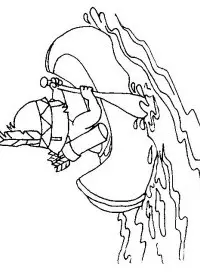 Fisă de colorat cu Indieni de colorat p25