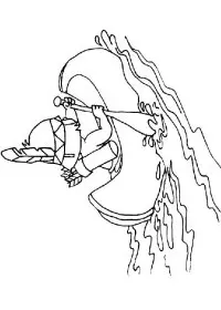 Fisă de colorat cu Indieni de colorat p38