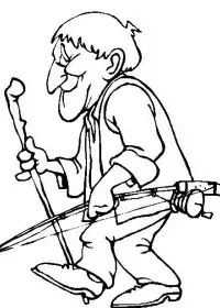 Fisă de colorat cu Indieni de colorat p45