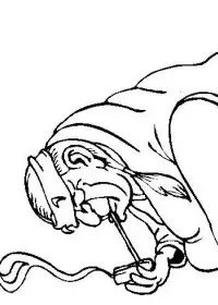 Fisă de colorat cu Indieni de colorat p47