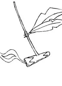 Fisă de colorat cu Indieni de colorat p50