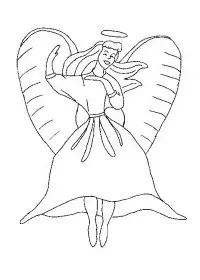 Fisă de colorat cu Ingerasi de colorat p03