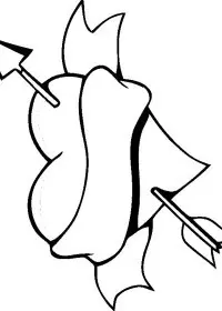 Fisă de colorat cu Inimioare de colorat p02