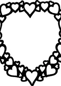 Fisă de colorat cu Inimioare de colorat p12