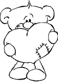 Fisă de colorat cu Inimioare de colorat p16