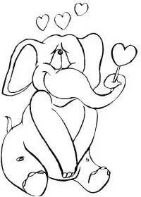 Fisă de colorat cu Inimioare de colorat p17