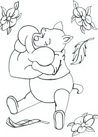 Fisă de colorat cu Inimioare de colorat p26