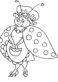 Insecte Buburuze de colorat