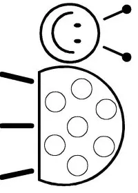 Fisă de colorat cu Insecte buburuze de colorat p02