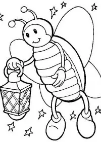 Fisă de colorat cu Insecte de colorat p44