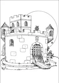 Fisă de colorat cu Inspector gadget de colorat p04