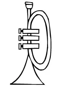 Fisă de colorat cu Instrumente muzicale de colorat p03