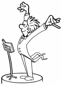 Fisă de colorat cu Instrumente muzicale de colorat p05