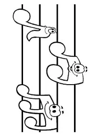 Fisă de colorat cu Instrumente muzicale de colorat p09