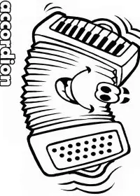 Fisă de colorat cu Instrumente muzicale de colorat p18