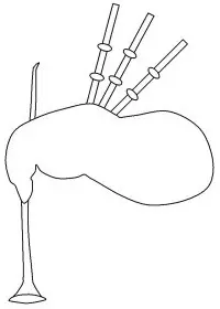 Fisă de colorat cu Instrumente muzicale de colorat p20