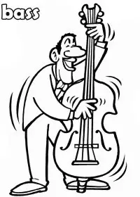 Fisă de colorat cu Instrumente muzicale de colorat p21