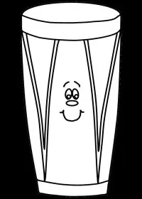 Fisă de colorat cu Instrumente muzicale de colorat p24