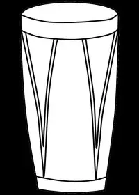 Fisă de colorat cu Instrumente muzicale de colorat p25