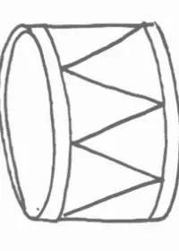 Fisă de colorat cu Instrumente muzicale de colorat p27