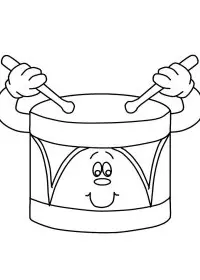 Fisă de colorat cu Instrumente muzicale de colorat p28