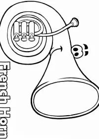 Fisă de colorat cu Instrumente muzicale de colorat p31