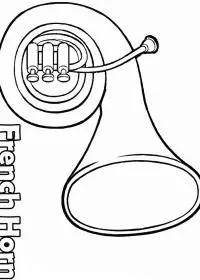 Fisă de colorat cu Instrumente muzicale de colorat p32