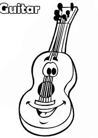 Fisă de colorat cu Instrumente muzicale de colorat p35