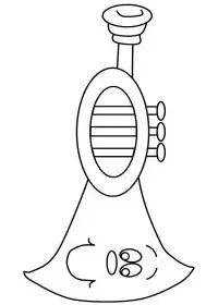 Fisă de colorat cu Instrumente muzicale de colorat p39