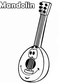 Fisă de colorat cu Instrumente muzicale de colorat p40