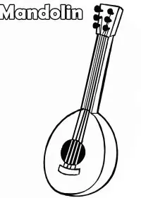 Fisă de colorat cu Instrumente muzicale de colorat p41