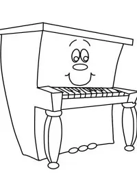 Fisă de colorat cu Instrumente muzicale de colorat p45