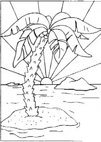 Fisă de colorat cu Insule de colorat p04