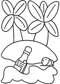 Fisă de colorat cu Insule de colorat p05