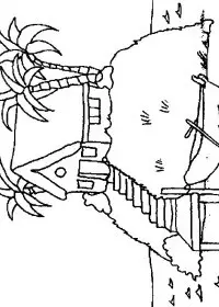 Fisă de colorat cu Insule de colorat p07