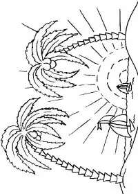 Fisă de colorat cu Insule de colorat p09