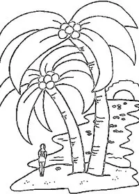 Fisă de colorat cu Insule de colorat p16