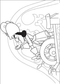 Fisă de colorat cu Jake si piratii din tara de nicaieri de colorat p05