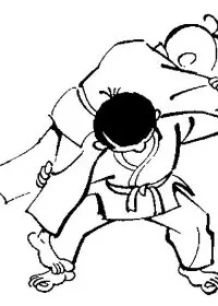 Fisă de colorat cu Judo de colorat p05