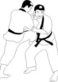 Fisă de colorat cu Judo de colorat p14