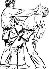 Fisă de colorat cu Judo de colorat p15