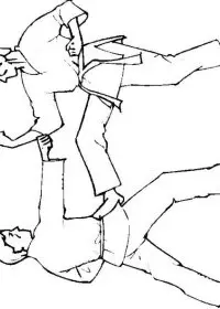 Fisă de colorat cu Judo de colorat p16