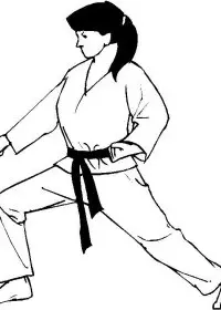 Fisă de colorat cu Judo de colorat p18