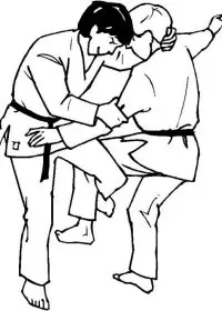 Fisă de colorat cu Judo de colorat p23