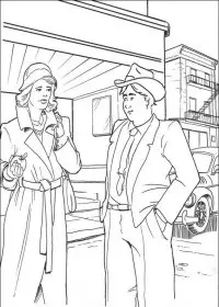 Fisă de colorat cu King kong de colorat p12