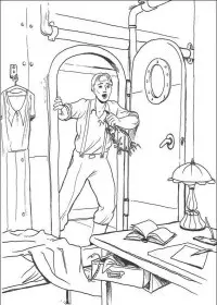 Fisă de colorat cu King kong de colorat p15