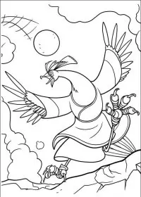 Fisă de colorat cu Kung fu panda de colorat p04