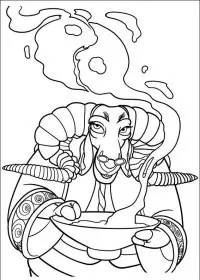 Fisă de colorat cu Kung fu panda de colorat p37