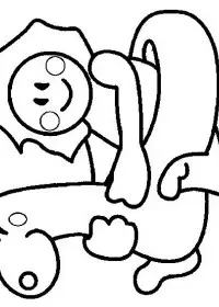 Fisă de colorat cu La mare de colorat p04